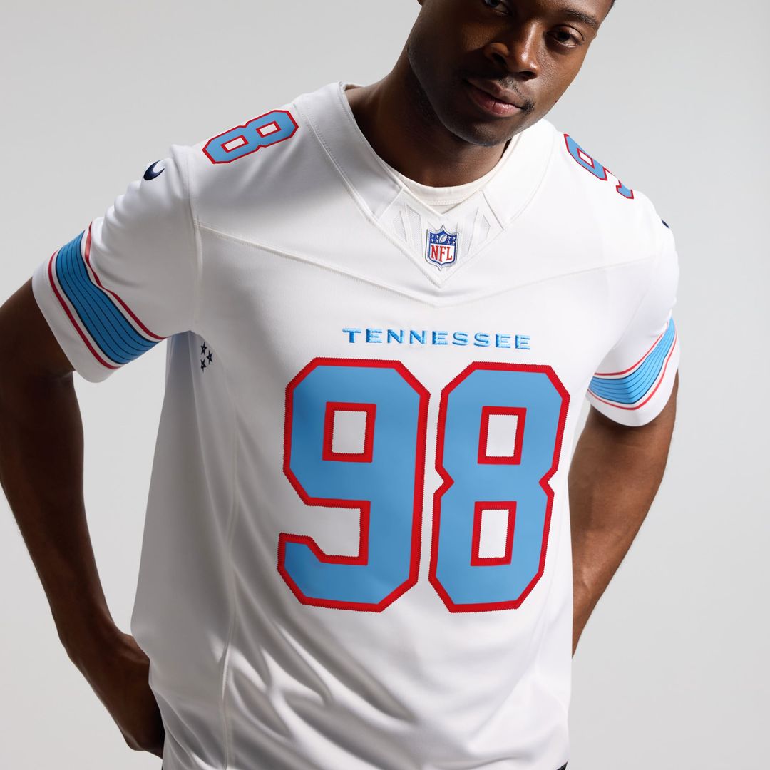 Tennessee Titans Jeffery Simmons Nike White Vapor F.U.S.E. Stitched Limited Jersey product image 22, provided for visual