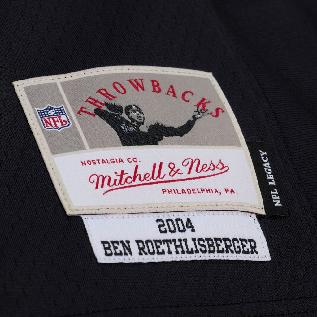 Pittsburgh Steelers Ben Roethlisberger Mitchell & Ness Black 2004 Big & Tall Legacy Retired Player Jersey product image 6,