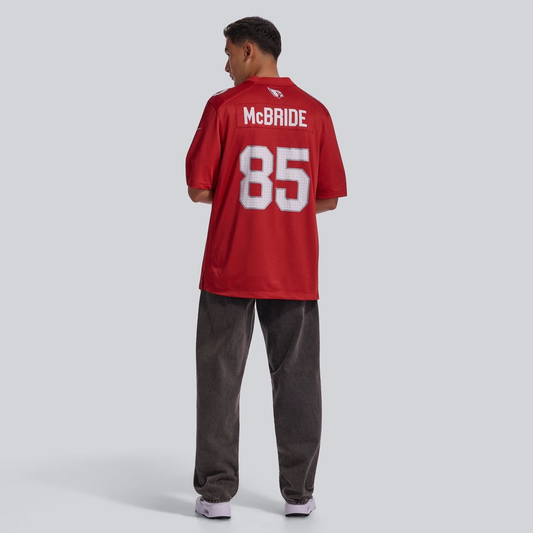 Arizona Cardinals Trey McBride Nike Cardinal Game Jersey product image 5, provided for visual reference and product detail