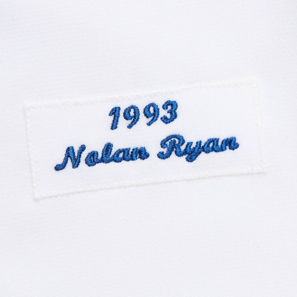 Texas Rangers Nolan Ryan Mitchell & Ness White 1993 Cooperstown Collection Authentic Jersey product image 4, provided for