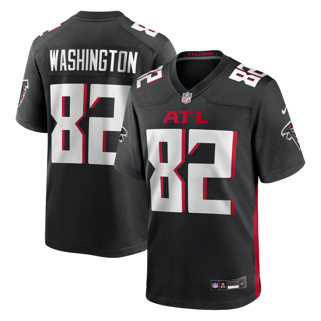 Atlanta Falcons Casey Washington Nike Black Team Game Jersey product image 1, provided for visual reference and product