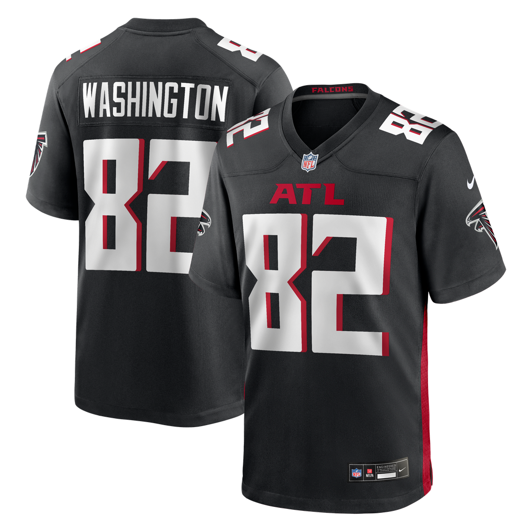 Atlanta Falcons Casey Washington Nike Black Team Game Jersey product image 1, provided for visual reference and product