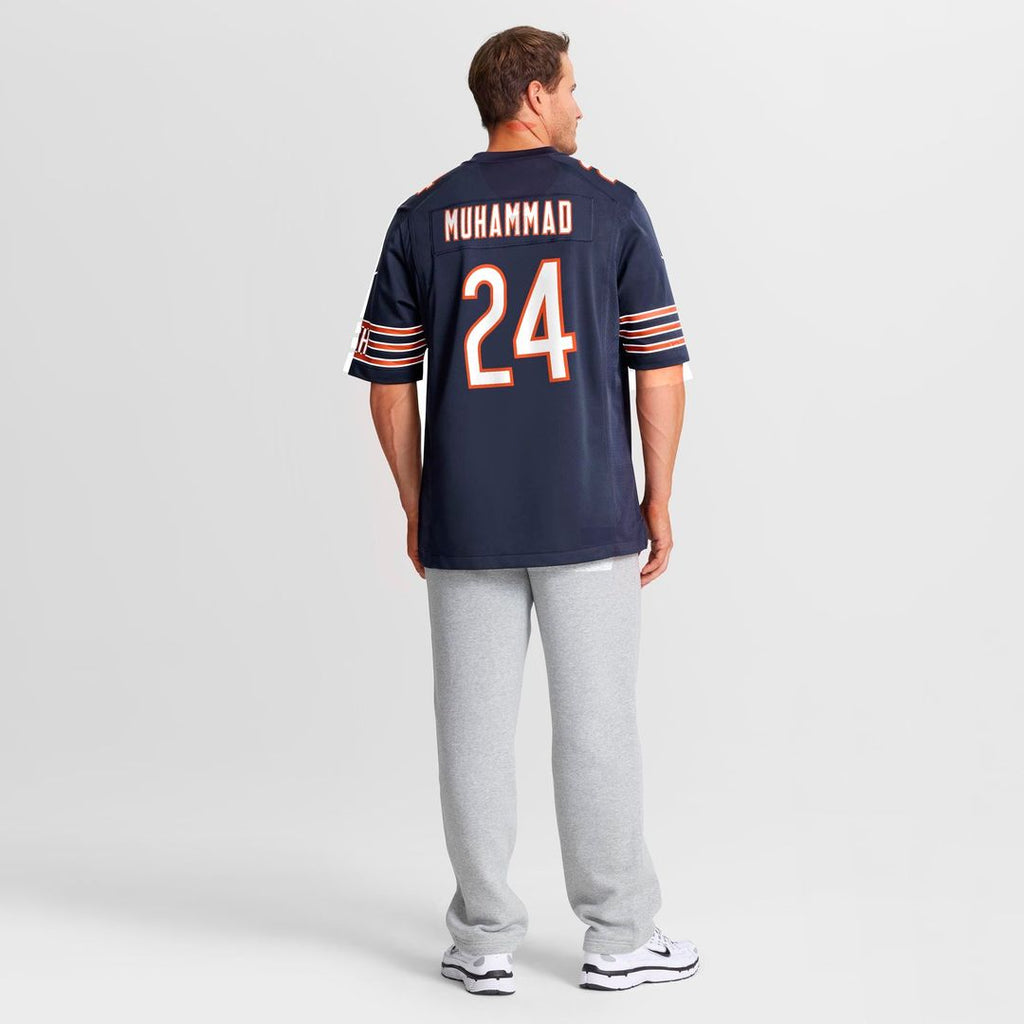 Chicago Bears Malik Muhammad Nike Navy Team Game Jersey product image 3, provided for visual reference and product detail