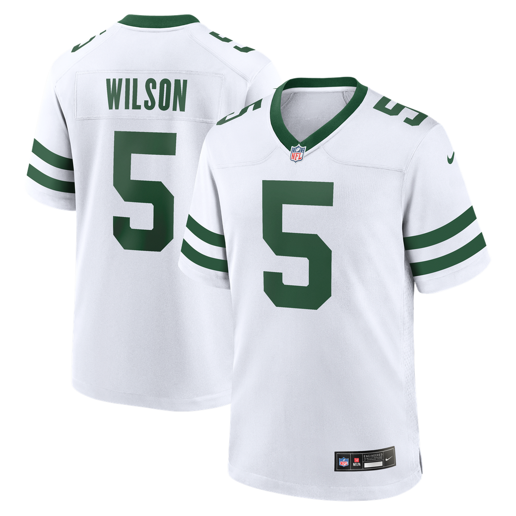 New York Jets Garrett Wilson Nike Legacy Black Alternate Game Jersey product image 27, provided for visual reference and
