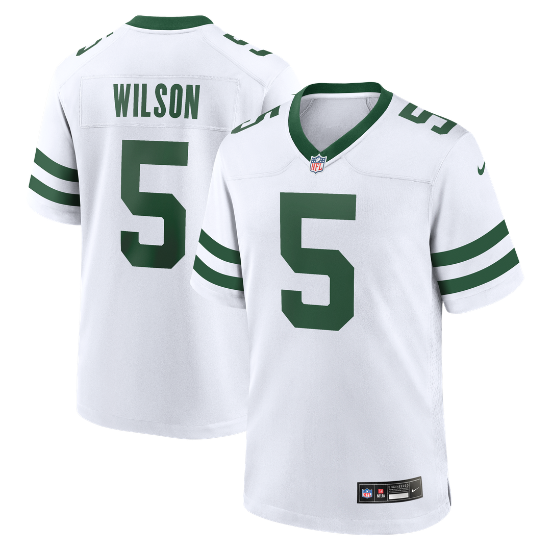 New York Jets Garrett Wilson Nike Legacy Black Alternate Game Jersey product image 27, provided for visual reference and