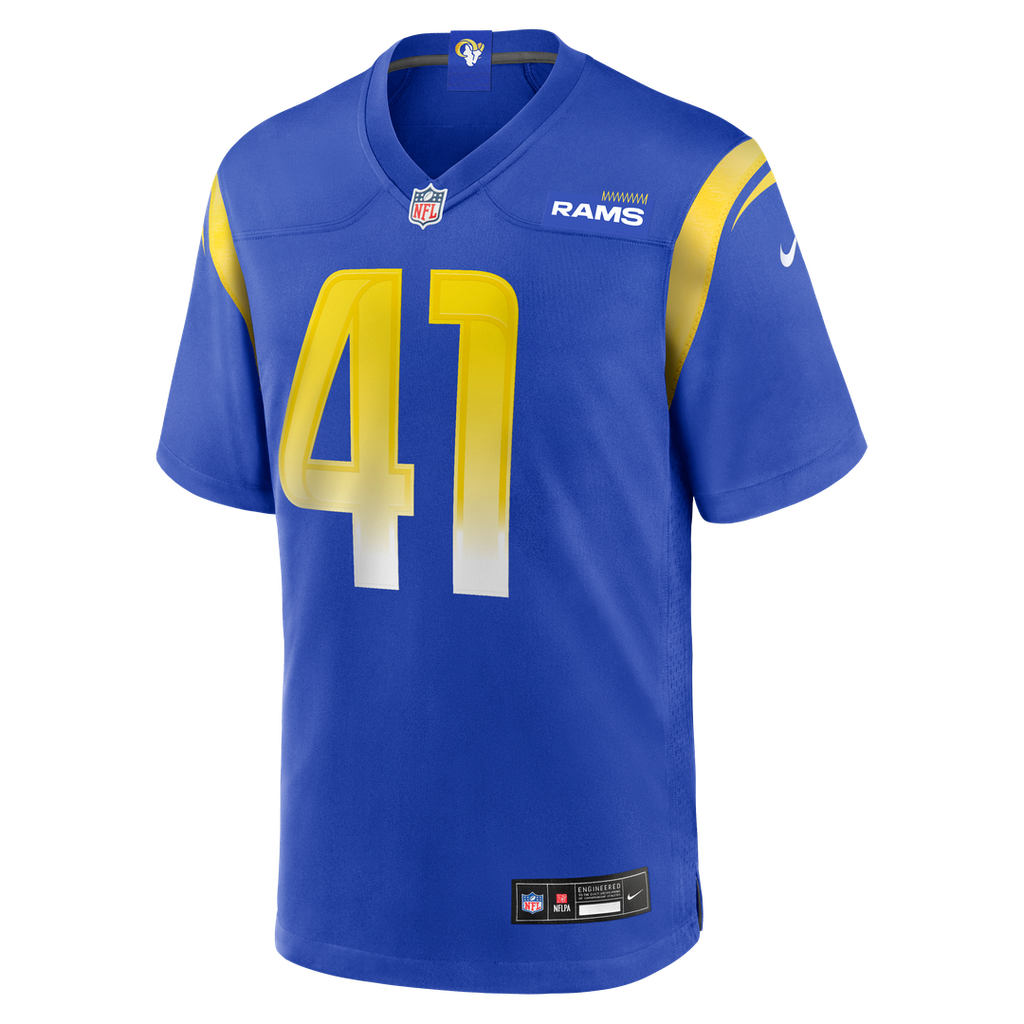 Los Angeles Rams Cameron McCutcheon Nike Royal Game Jersey product image 2, provided for visual reference and product detail