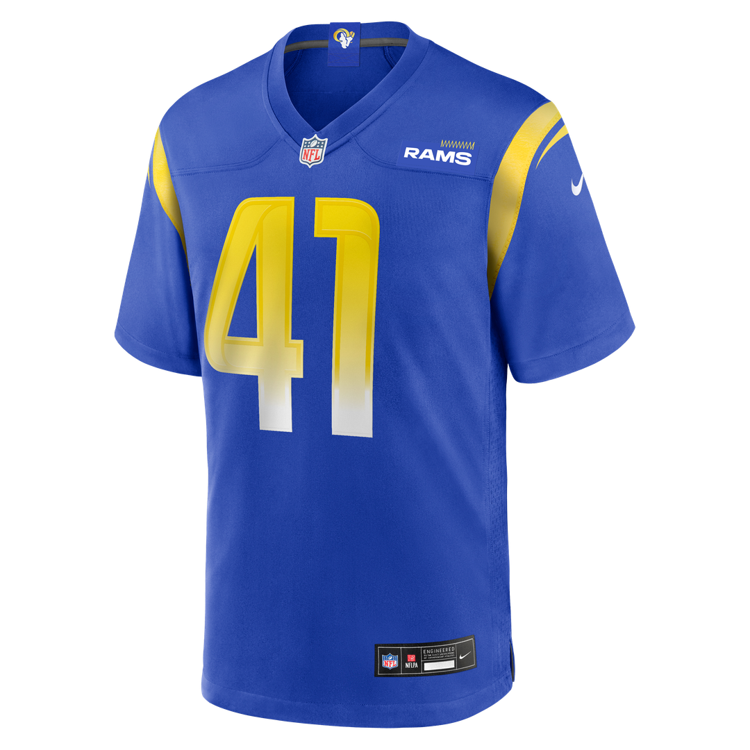 Los Angeles Rams Cameron McCutcheon Nike Royal Game Jersey product image 2, provided for visual reference and product detail