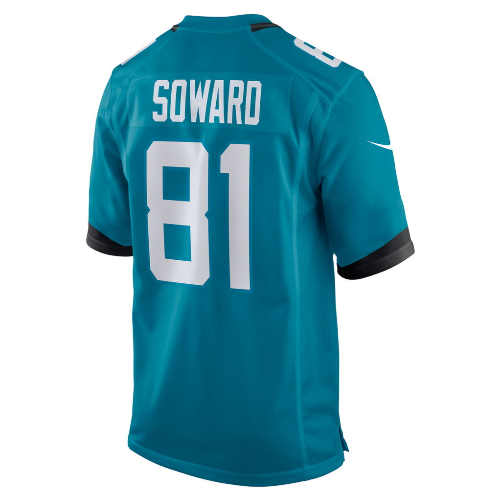 Jacksonville Jaguars R. Jay Soward Nike Teal Retired Player Team Game Jersey product image 3, provided for visual reference