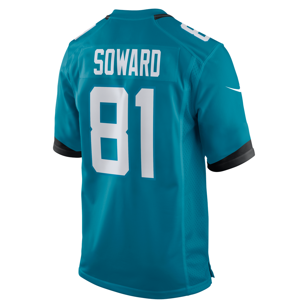 Jacksonville Jaguars R. Jay Soward Nike Teal Retired Player Team Game Jersey product image 3, provided for visual reference