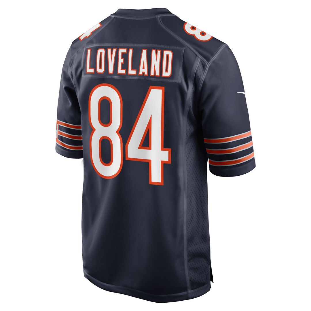 Chicago Bears Colston Loveland Nike Orange Alternate Game Player Jersey product image 9, provided for visual reference and