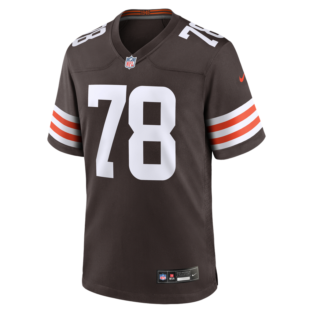 Cleveland Browns Jack Conklin Nike Brown Game Player Jersey product image 2, provided for visual reference and product