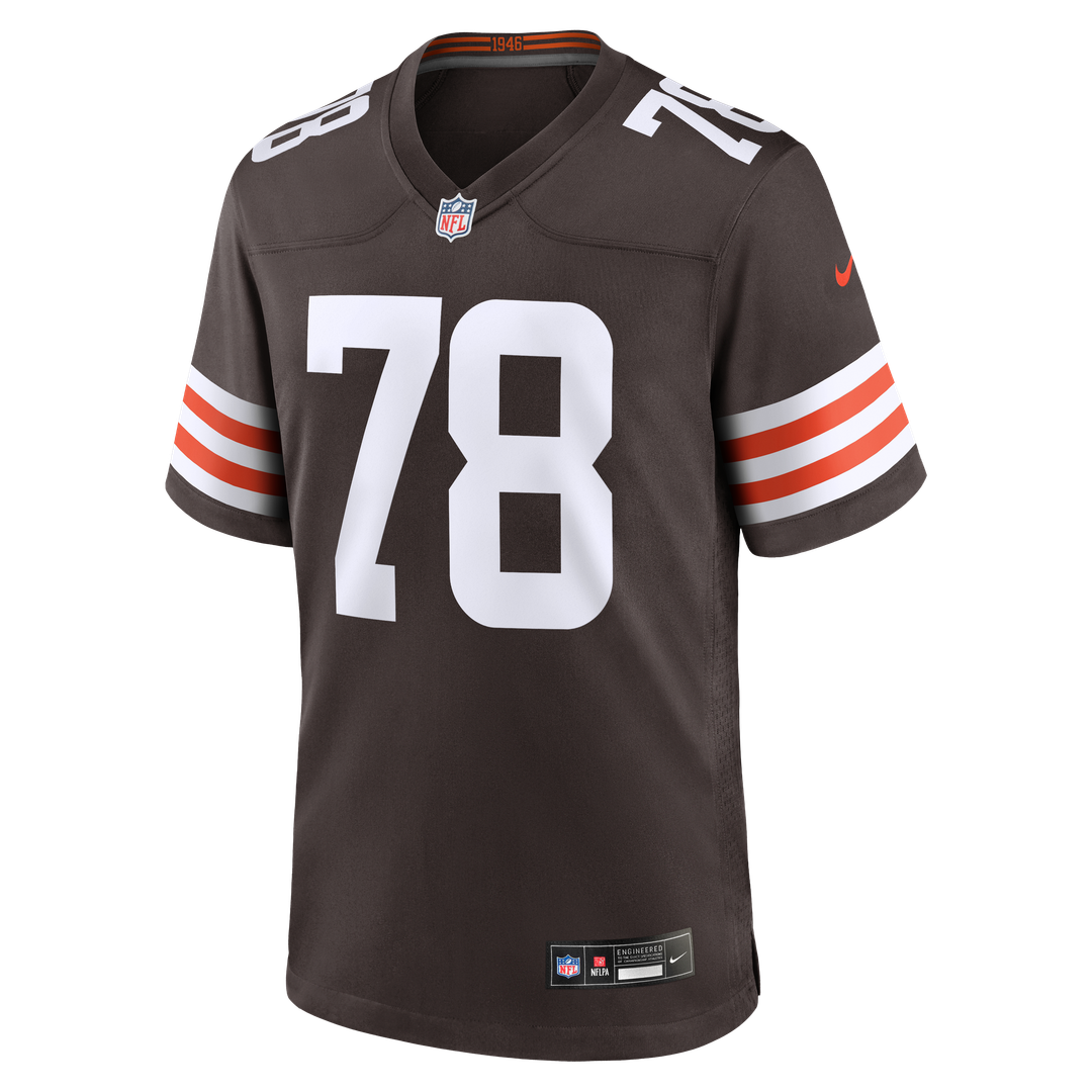 Cleveland Browns Jack Conklin Nike Brown Game Player Jersey product image 2, provided for visual reference and product