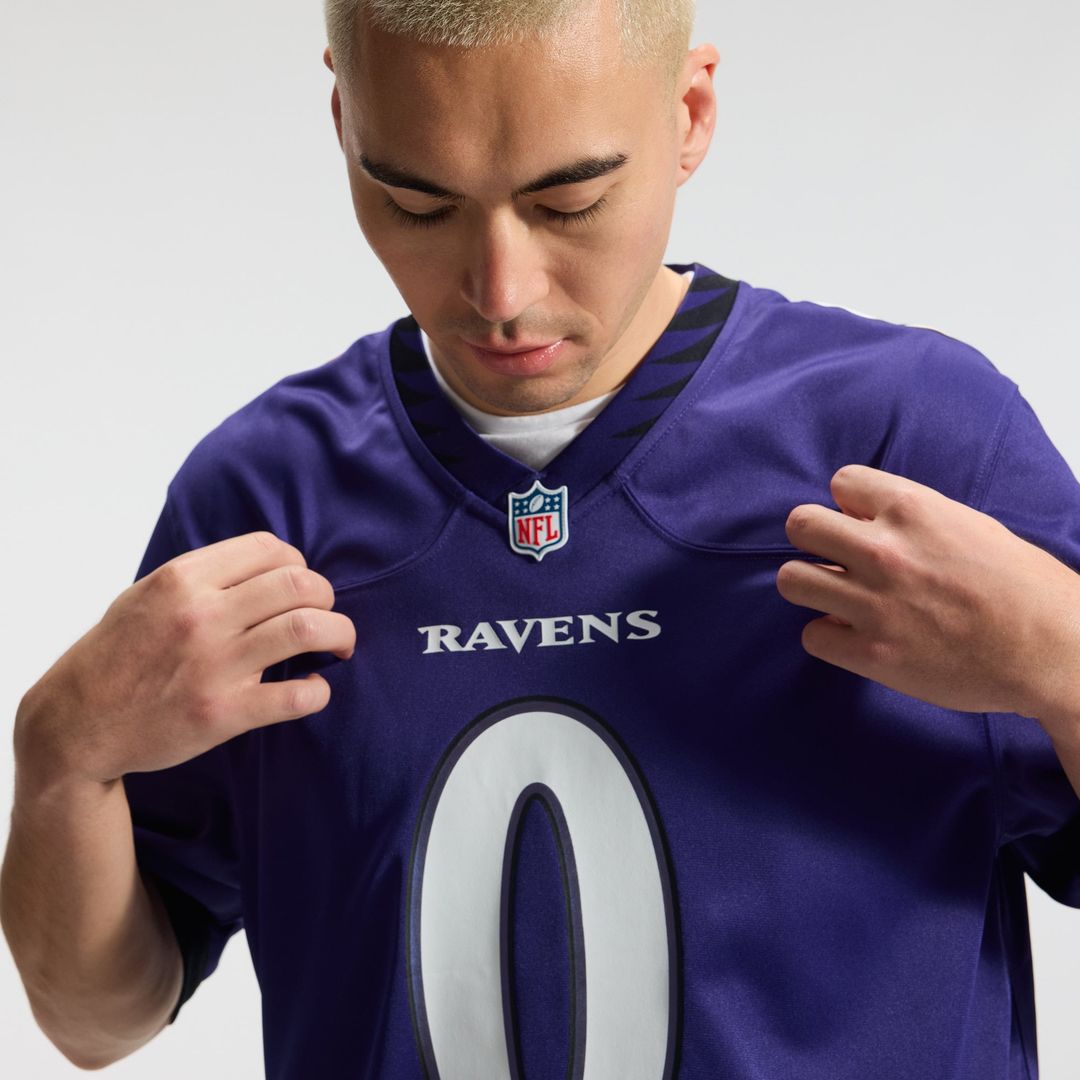 Baltimore Ravens Roquan Smith Nike Purple Team Game Jersey product image 10, provided for visual reference and product