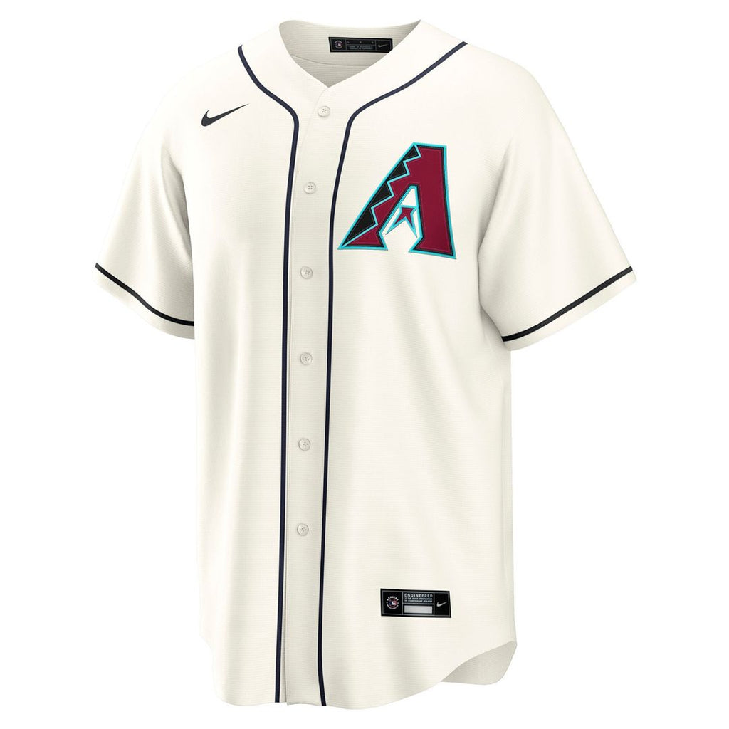 Arizona Diamondbacks Corbin Carroll Nike Cream Home Replica Jersey product image 2, provided for visual reference and