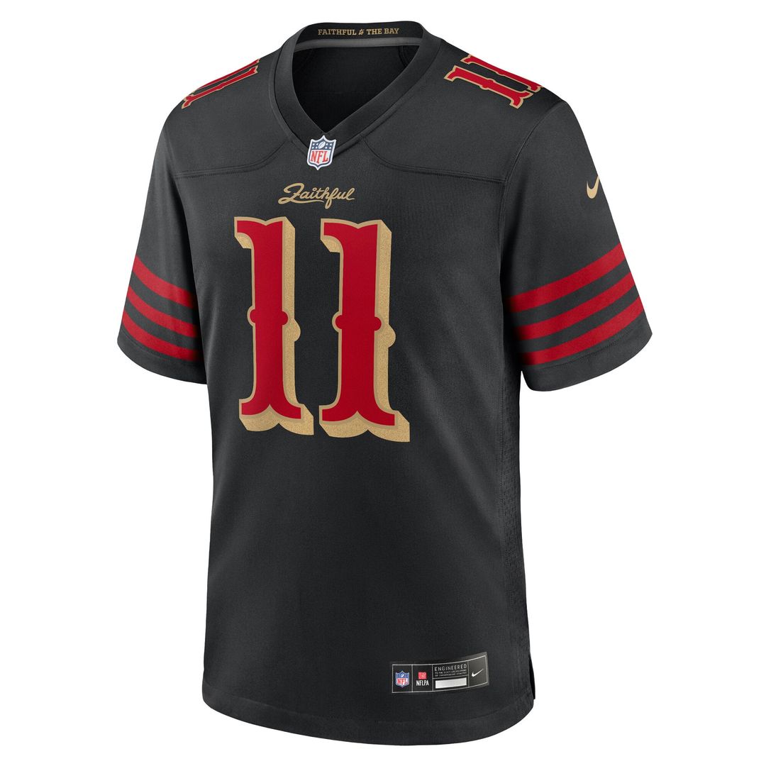 San Francisco 49ers Brandon Aiyuk Nike Black Rivalries Collection Game Jersey product image 2, provided for visual reference