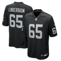 Las Vegas Raiders Tyler Linderbaum Nike Black Team Game Jersey product image 1, provided for visual reference and product