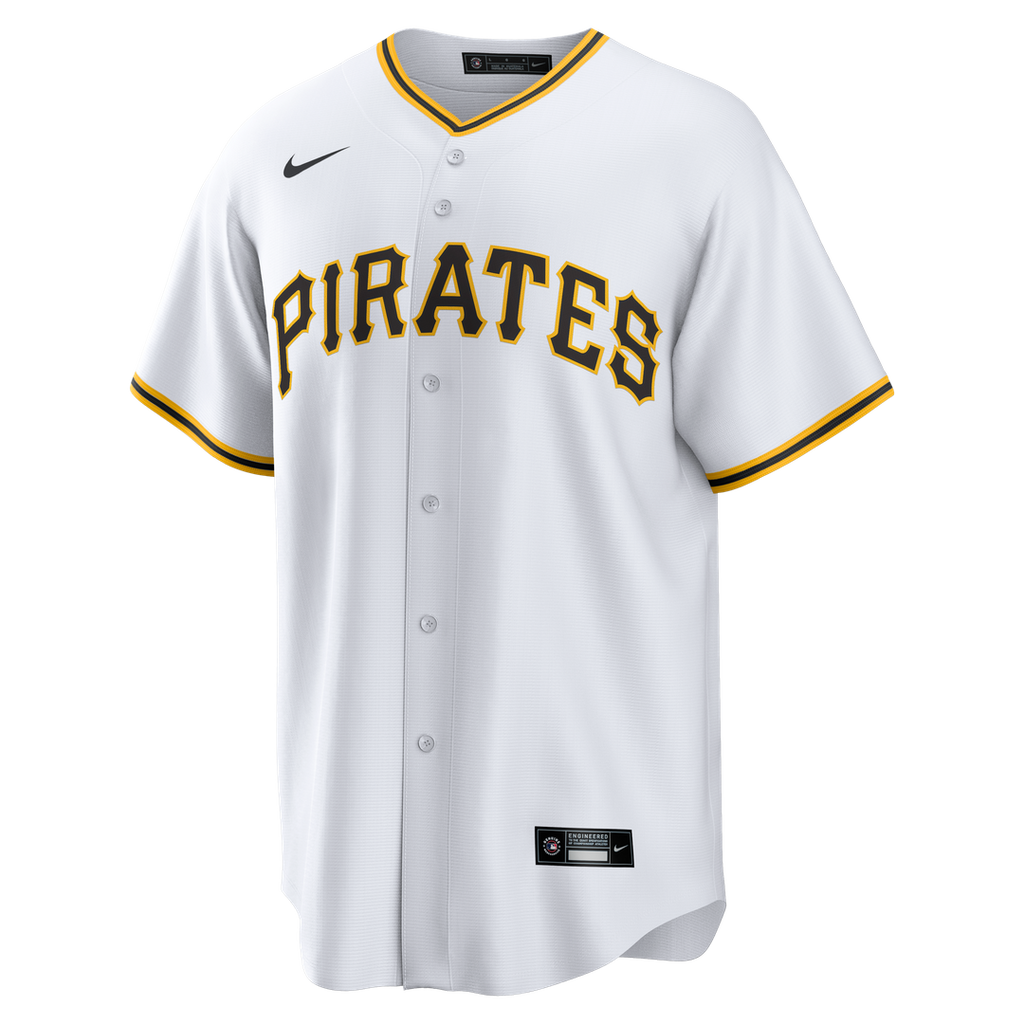 Pittsburgh Pirates Konnor Griffin Nike White Home Replica Jersey product image 2, provided for visual reference and product