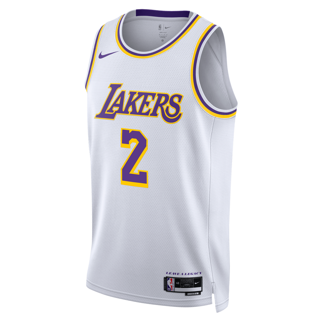 Los Angeles Lakers Nike Association Edition Swingman Jersey - White - Jarred Vanderbilt - Unisex product image 3, provided