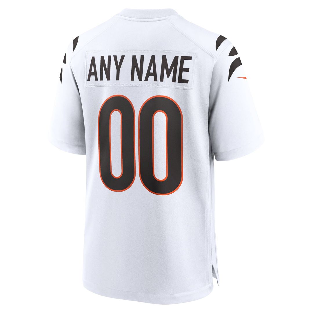 Cincinnati Bengals Nike White Game Custom Jersey product image 3, provided for visual reference and product detail review