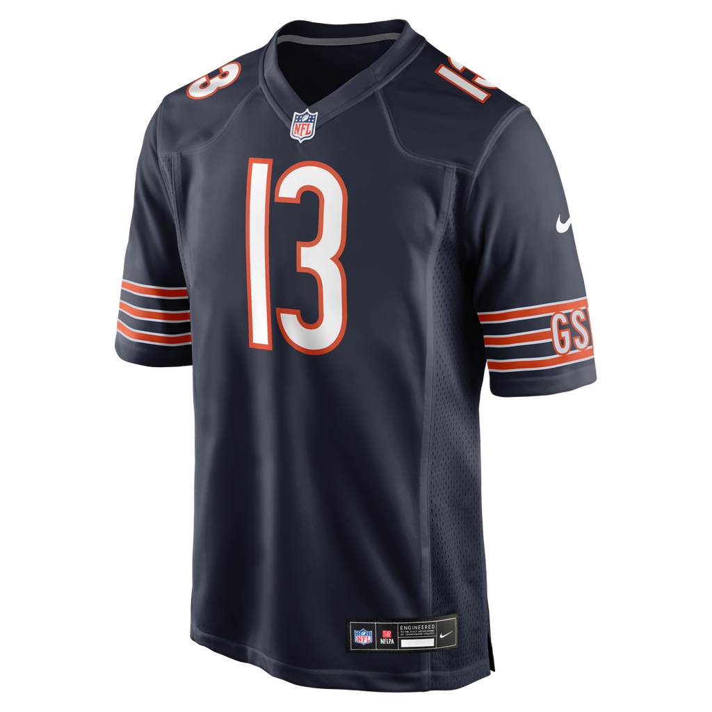 Chicago Bears Keenan Allen Nike Navy Team Game Jersey product image 2, provided for visual reference and product detail