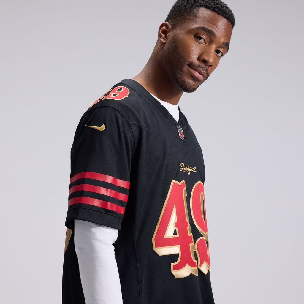 San Francisco 49ers The Faithful Nike Black Rivalries Collection Stitched Limited Jersey product image 9, provided for