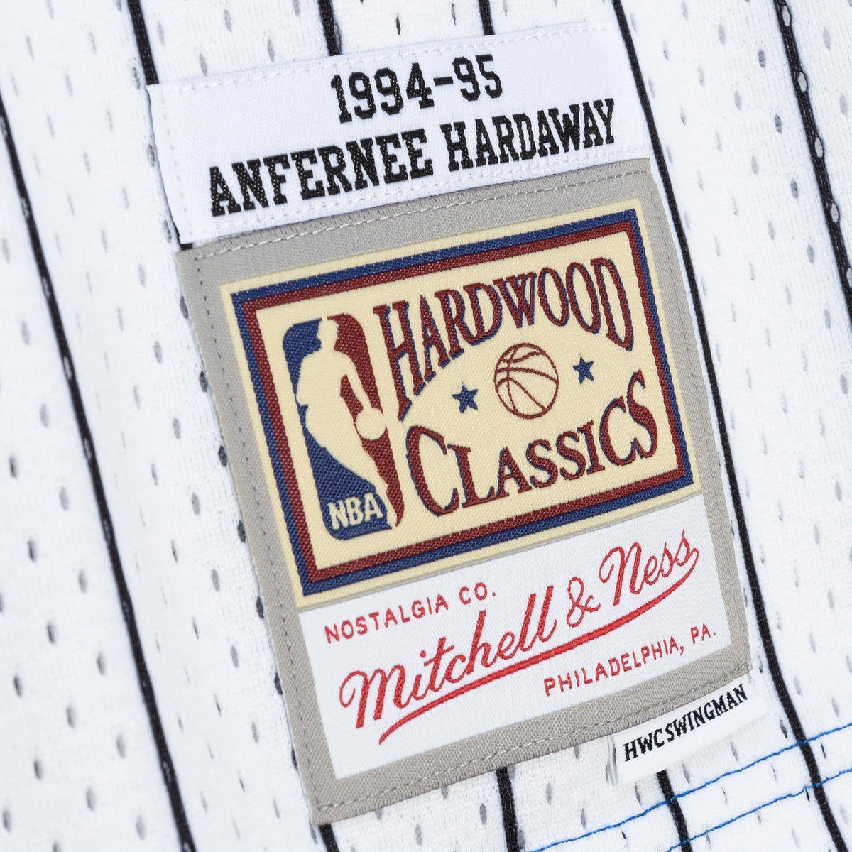 Orlando Magic Mitchell & Ness Anfernee Hardaway 1994 Split Swingman Jersey - Blue/White product image 6, provided for visual