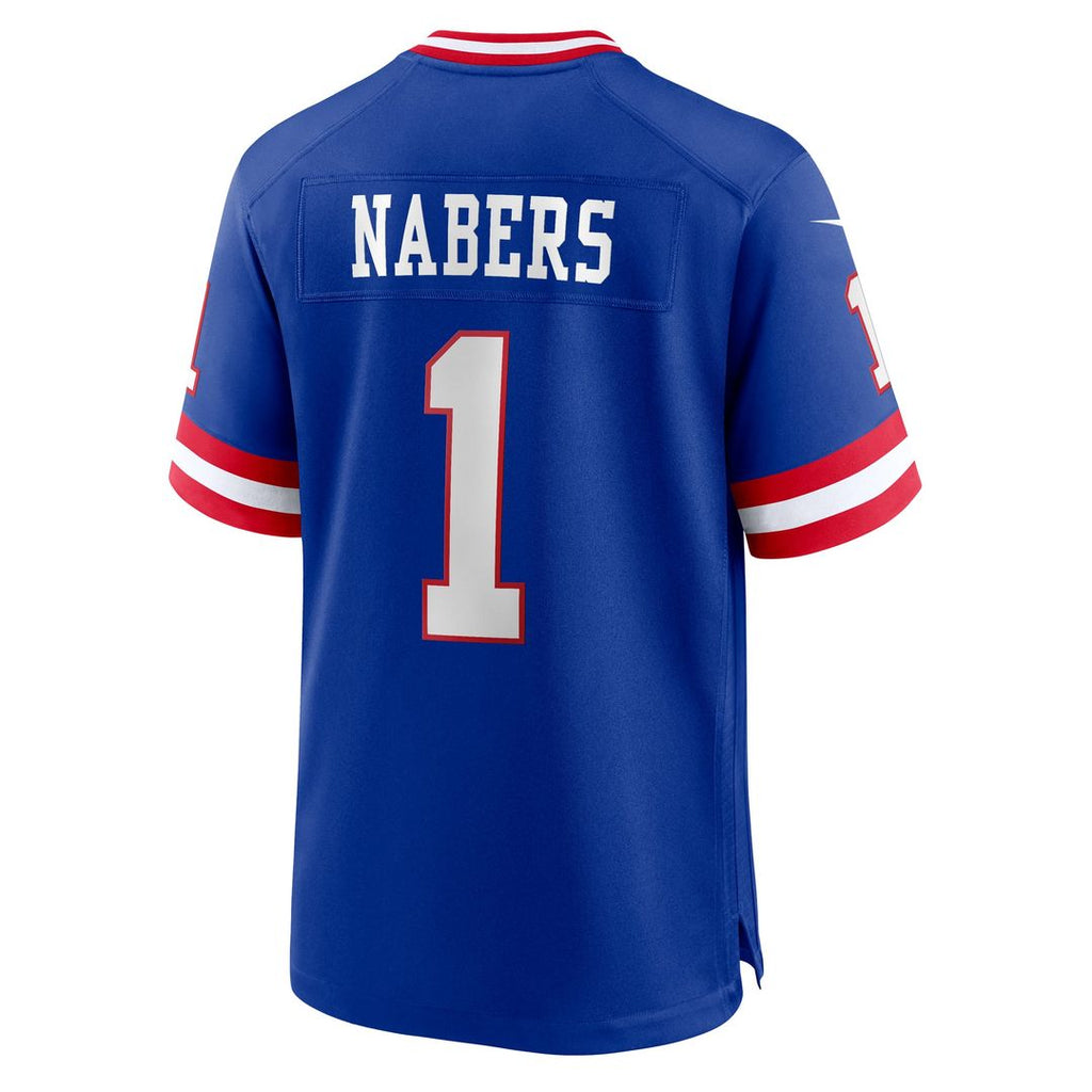 New York Giants Malik Nabers Nike Royal Game Player Jersey product image 3, provided for visual reference and product detail