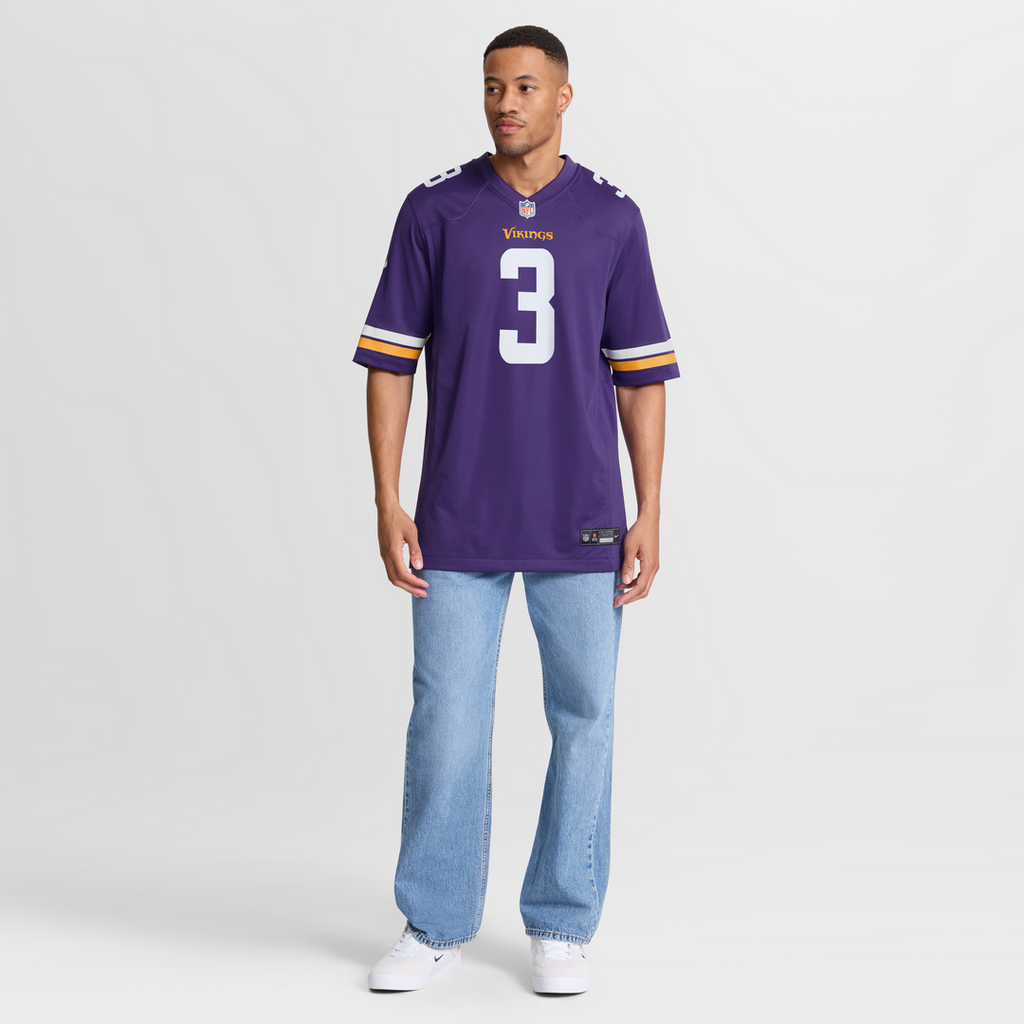 Minnesota Vikings Jordan Addison Nike Purple Game Jersey product image 7, provided for visual reference and product detail