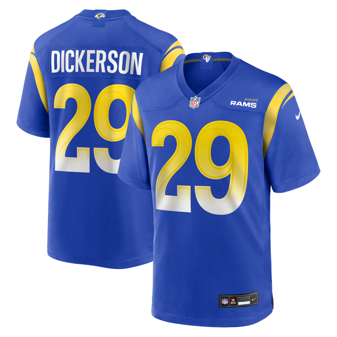 Los Angeles Rams Eric Dickerson Nike Royal Game Retired Player Jersey product image 1, provided for visual reference and