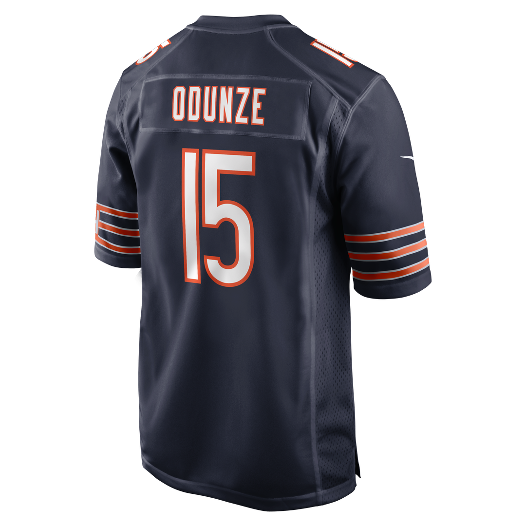 Chicago Bears Rome Odunze Nike Navy Player Game Jersey product image 3, provided for visual reference and product detail
