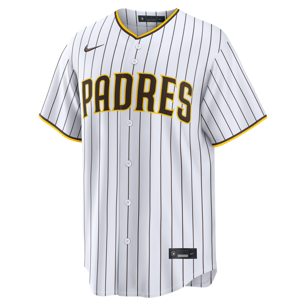 San Diego Padres Fernando Tatis Jr. Nike White Home Replica Player Jersey product image 2, provided for visual reference and