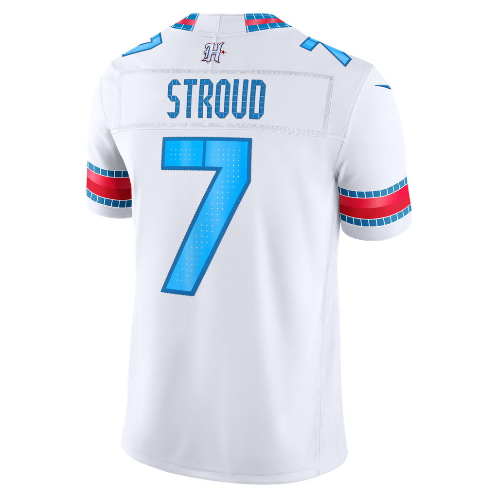 Houston Texans C.J. Stroud Nike White 2026 Rivalries Collection Stitched Limited Jersey product image 3, provided for visual