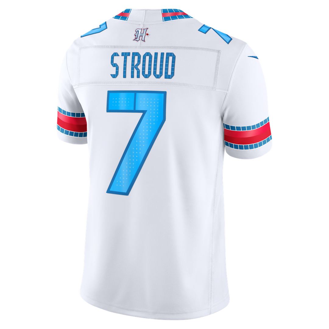 Houston Texans C.J. Stroud Nike White 2026 Rivalries Collection Stitched Limited Jersey product image 3, provided for visual