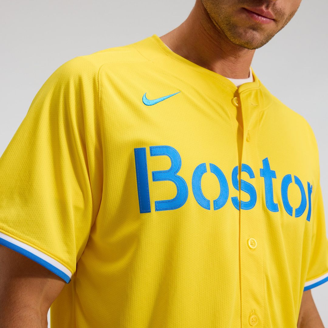 Boston Red Sox Nike Gold City Connect Limited Jersey product image 8, provided for visual reference and product detail review