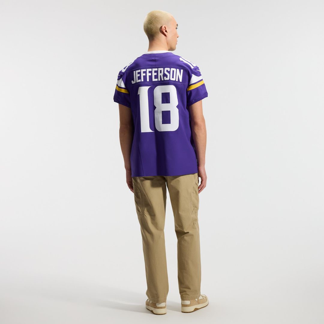 Minnesota Vikings Justin Jefferson Nike Purple Team Vapor F.U.S.E. Elite Jersey product image 5, provided for visual