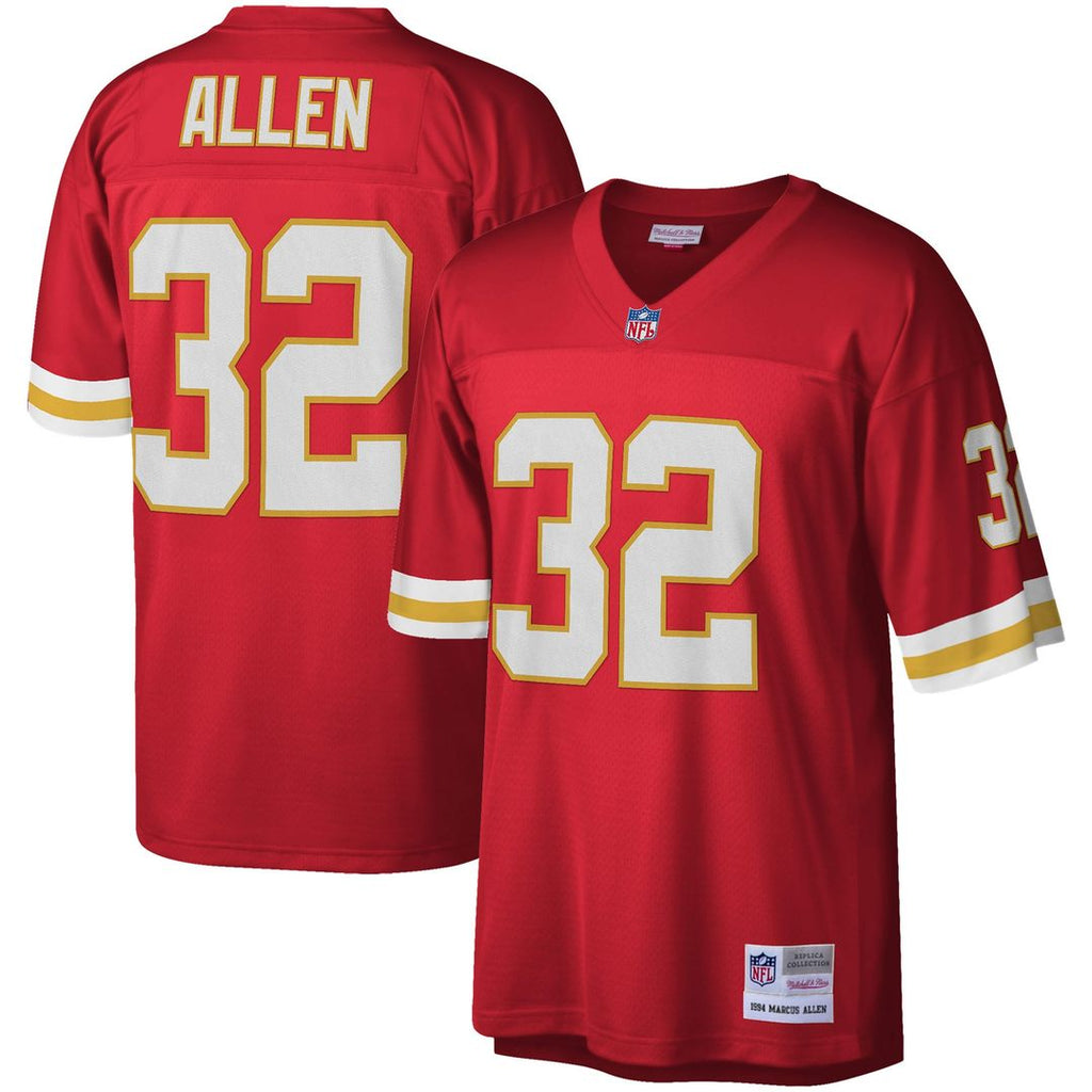 Kansas City Chiefs Marcus Allen Mitchell & Ness Red Legacy Replica Jersey product image 1, provided for visual reference and