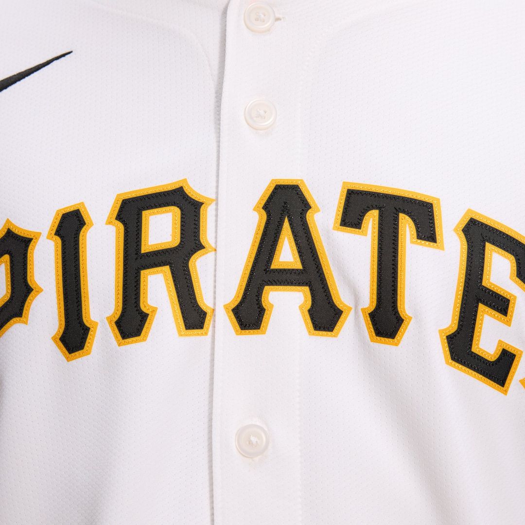 Pittsburgh Pirates Nike White Home Limited Jersey product image 12, provided for visual reference and product detail review