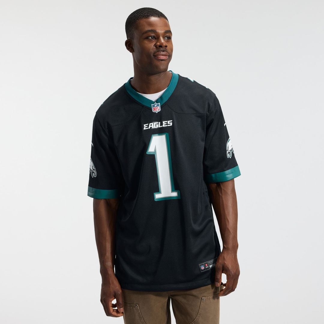 Philadelphia Eagles Jalen Hurts Nike Midnight Green Team Game Jersey product image 28, provided for visual reference and