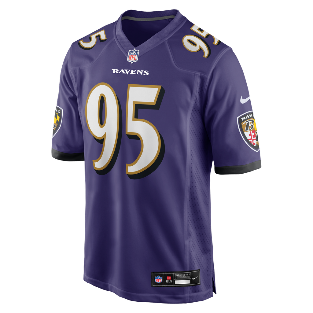 Baltimore Ravens Tavius Robinson Nike Purple Team Game Jersey product image 2, provided for visual reference and product