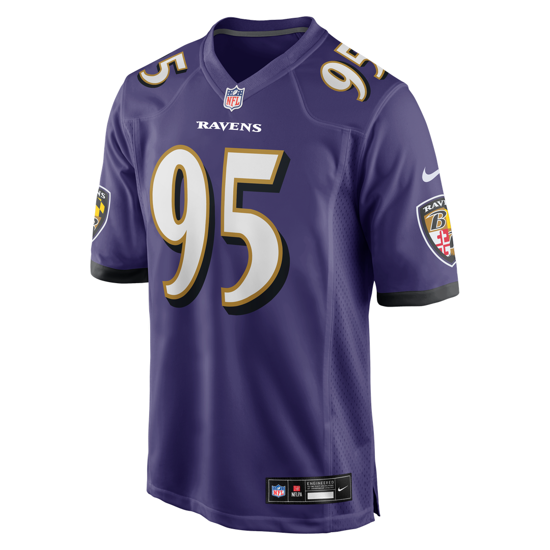 Baltimore Ravens Tavius Robinson Nike Purple Team Game Jersey product image 2, provided for visual reference and product