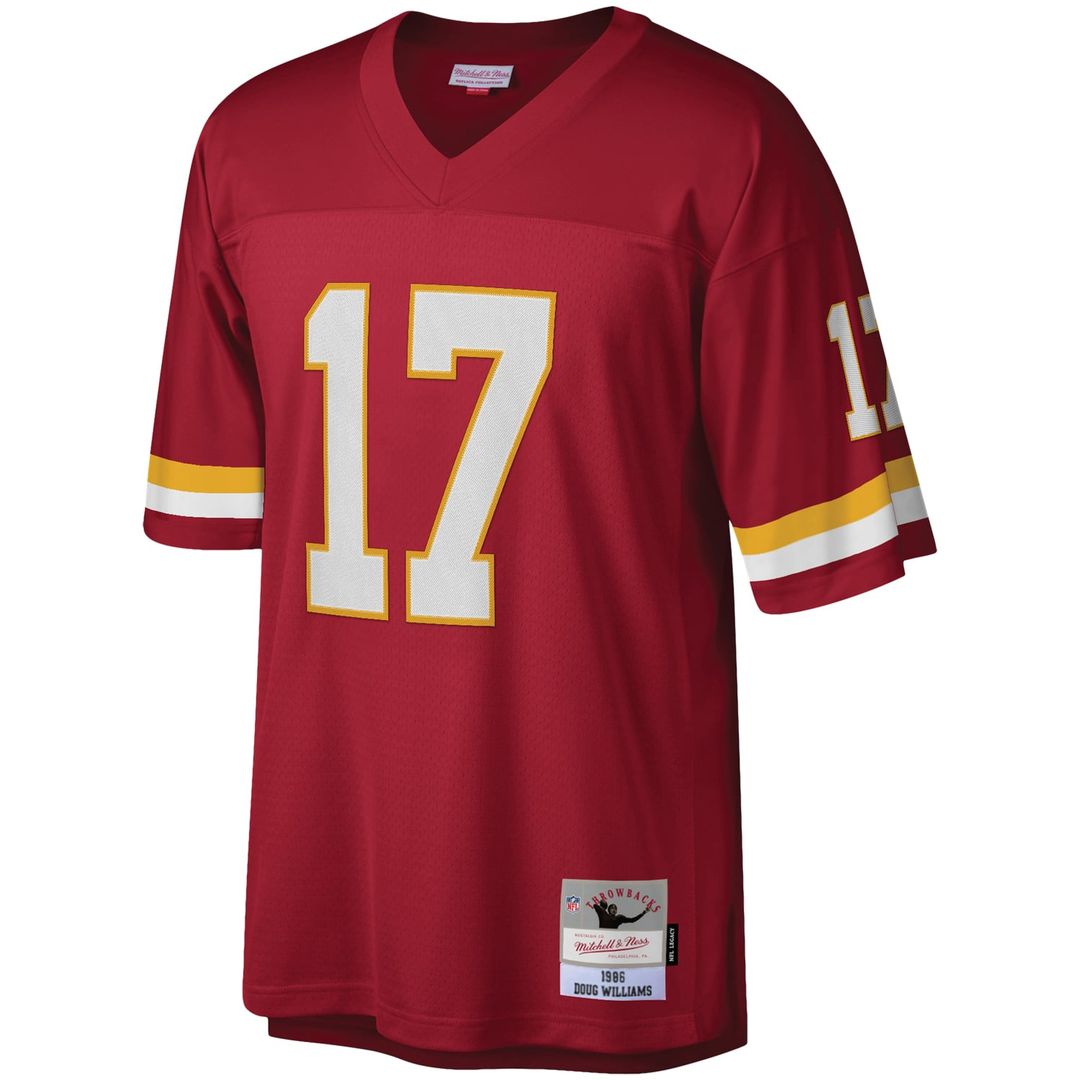 Washington Football Team Doug Williams Mitchell & Ness Burgundy Legacy Replica Jersey product image 2, provided for visual