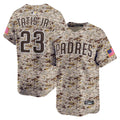 San Diego Padres Fernando Tatis Jr. Nike Camo Alternate 2 Limited Jersey product image 1, provided for visual reference and
