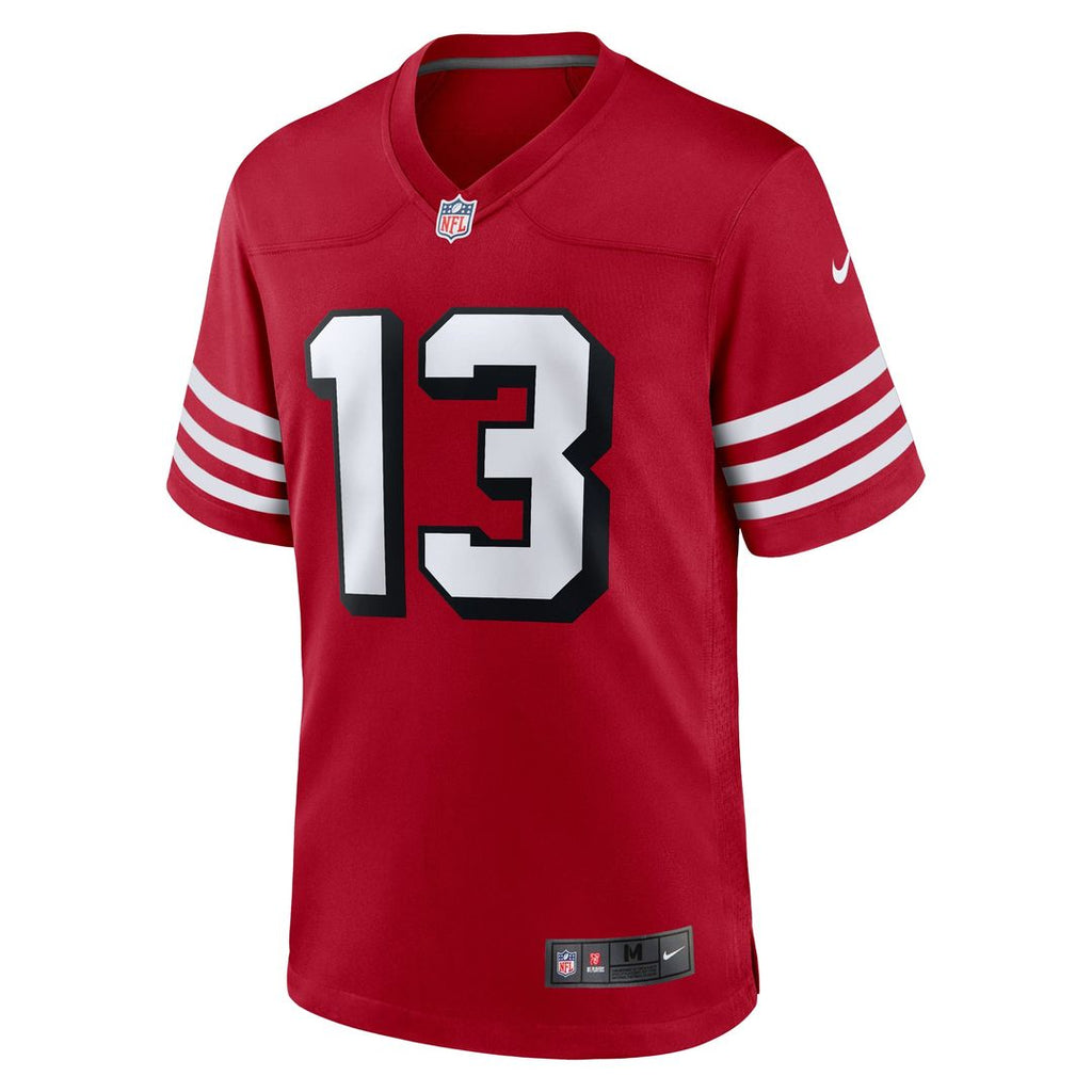 San Francisco 49ers Brock Purdy Nike Scarlet Alternate Game Player Jersey for Men product image 2, provided for visual