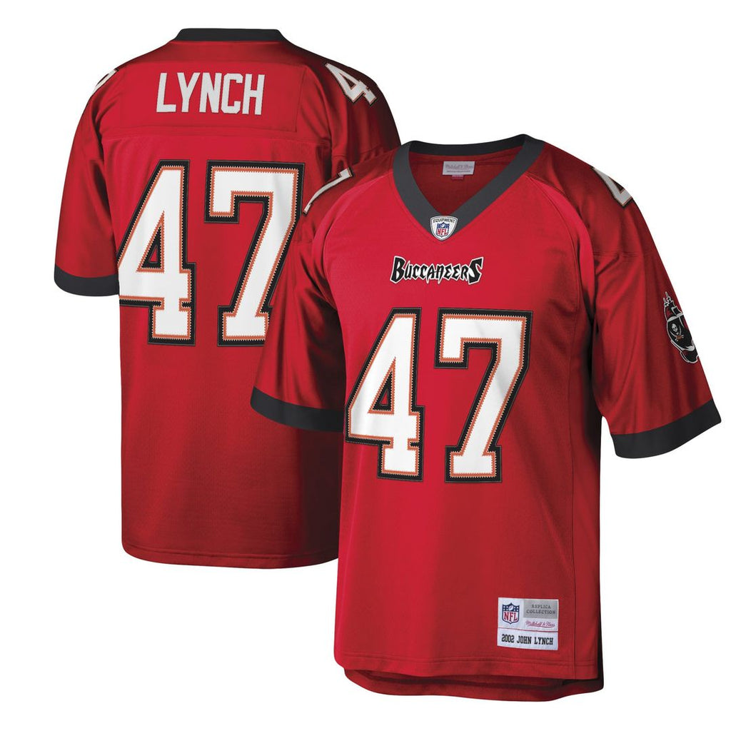 Tampa Bay Buccaneers John Lynch Mitchell & Ness Red Legacy Replica Jersey product image 1, provided for visual reference and