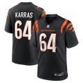 Cincinnati Bengals Ted Karras Nike Black Game Player Jersey product image 1, provided for visual reference and product
