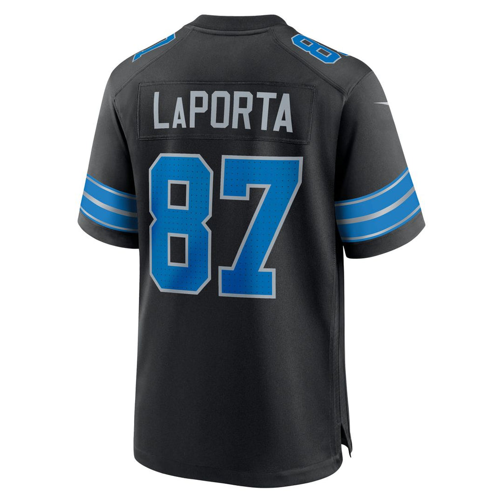 Detroit Lions Sam LaPorta Nike Black 2nd Alternate Game Jersey product image 11, provided for visual reference and product
