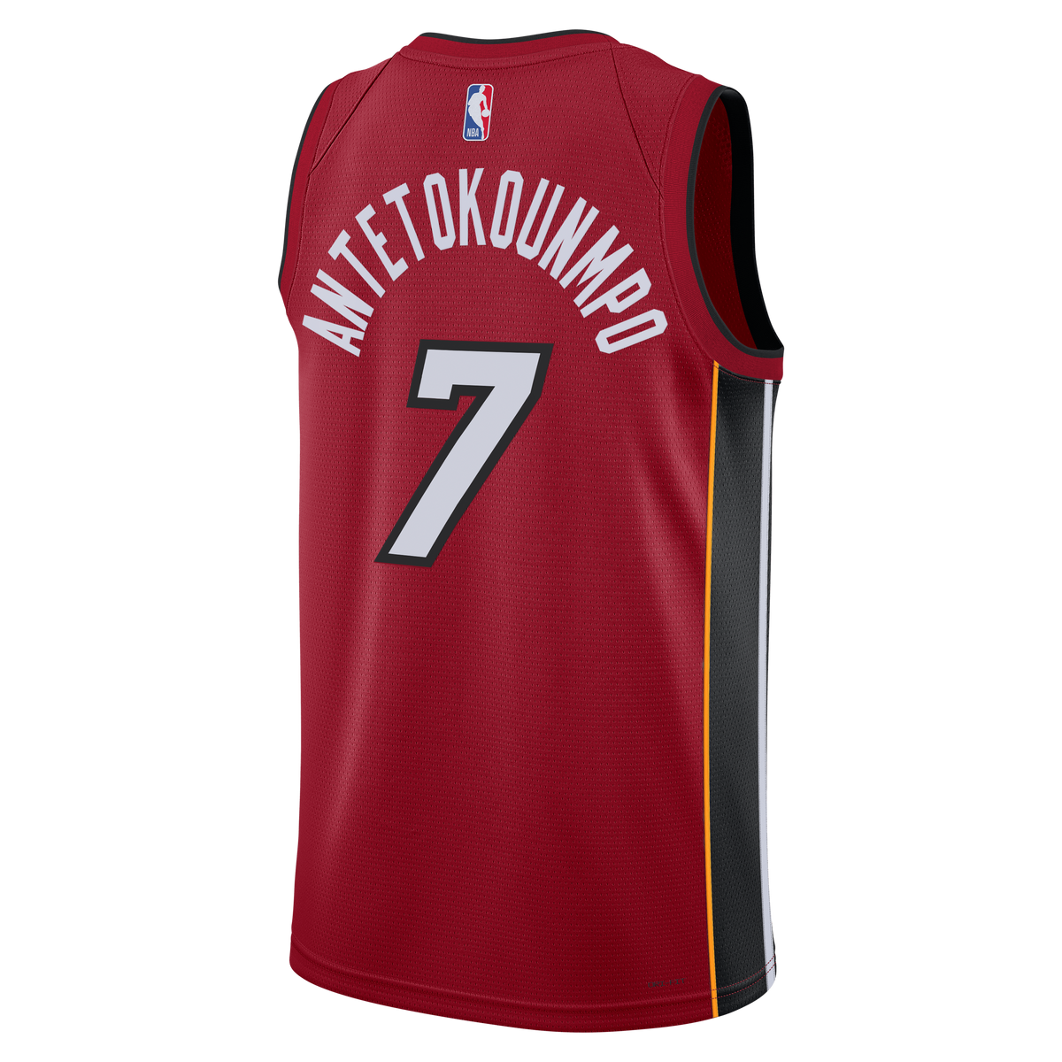 Miami Heat Jordan Brand Statement Edition Swingman Jersey - Red - Giannis Antetokounmpo - Unisex product image 4, provided