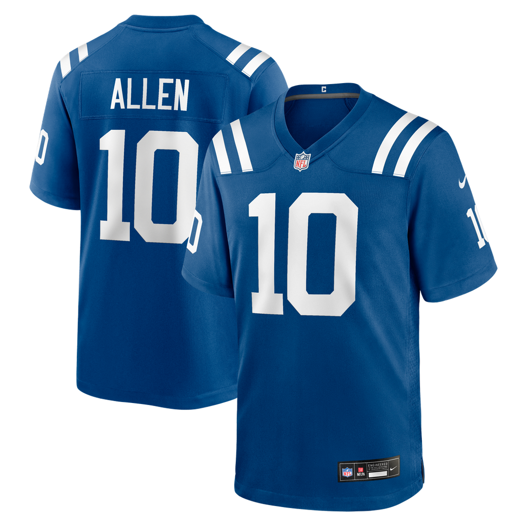Indianapolis Colts Keenan Allen Nike Royal Team Game Jersey product image 1, provided for visual reference and product