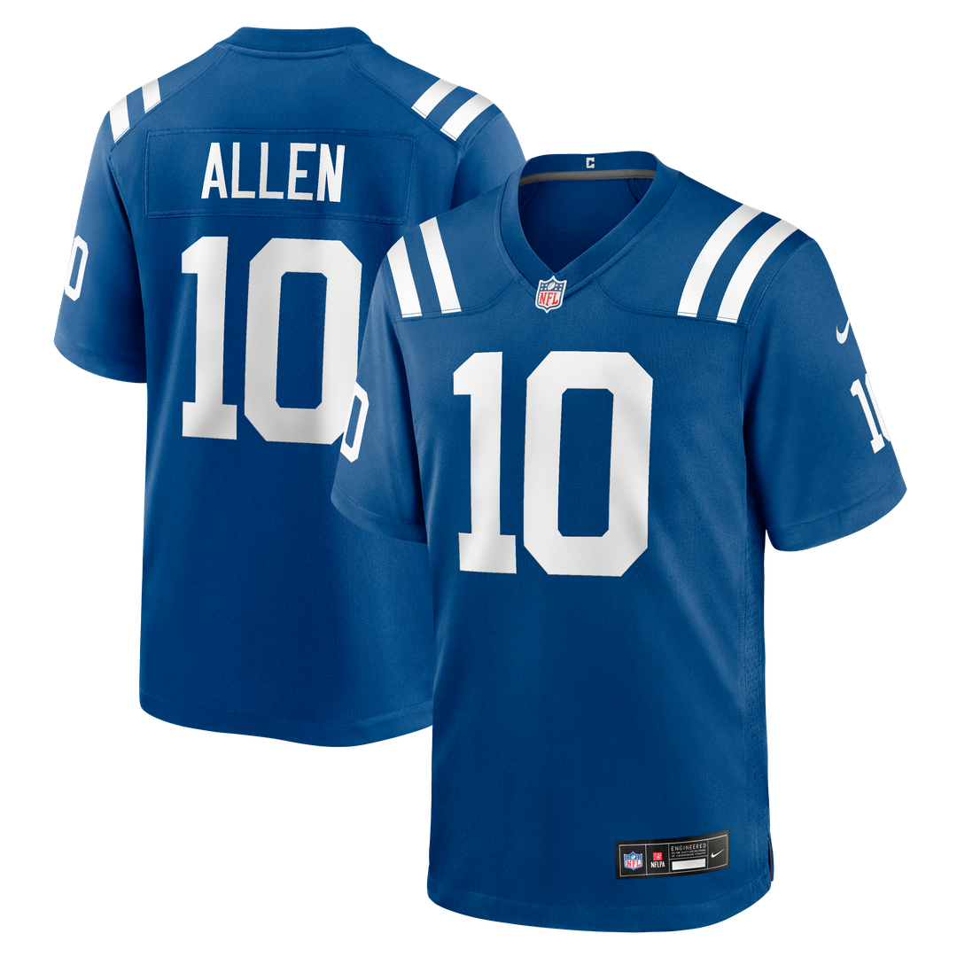 Indianapolis Colts Keenan Allen Nike Royal Team Game Jersey product image 1, provided for visual reference and product