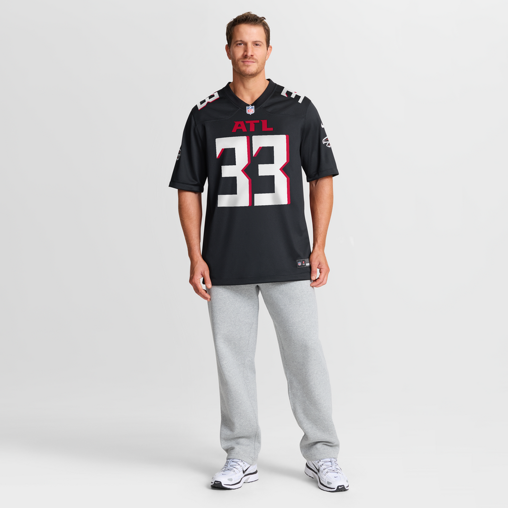 Atlanta Falcons Michael Turner Nike Black Game Retired Player Jersey product image 7, provided for visual reference and